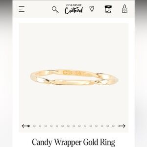 Catbird 14k gold Candy Wrapper Ring